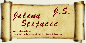 Jelena Stijačić vizit kartica